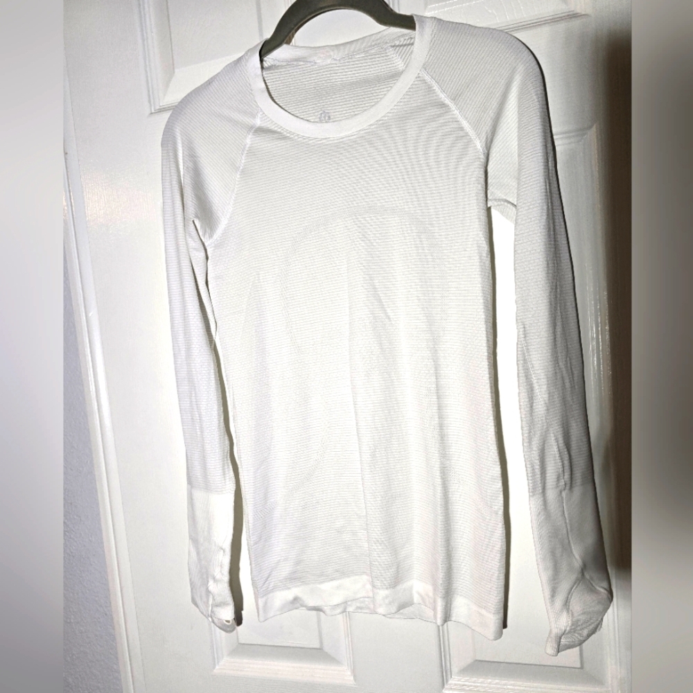 Lululemon White Swiftly Tech Long Sleeve